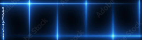 Neon line glowing rectangle frame. multiple neon line concept. glowing blue neon frame background animation rectangle shape.