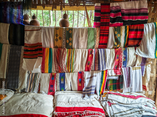 Traditional crafts clothes at Dorze village on Ethiopia