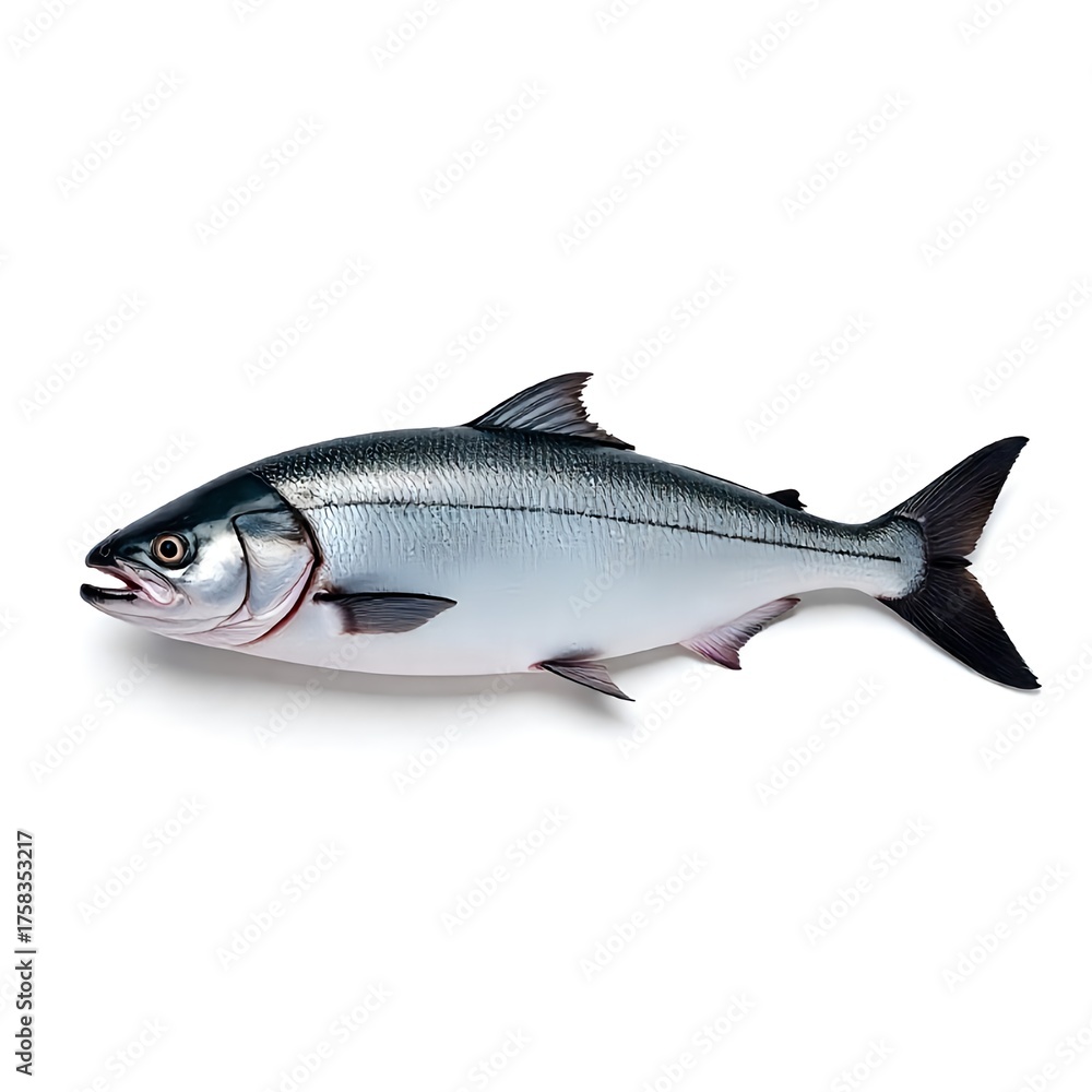 Obraz premium fresh fish on white background