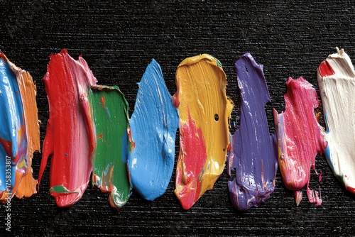 Abstract vibrant multicolor paint background. Abstract colorful painted texture