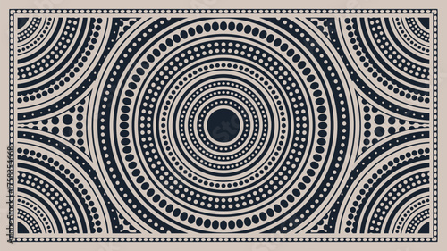 Elegant concentric circles background ideal for modern textile prints, captivating website designs, or unique branding elements with a geometric flair