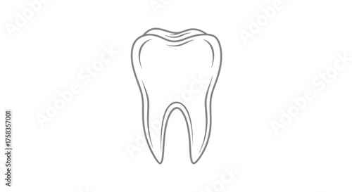 Illustration of a tooth, representing dental health