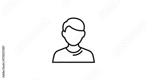 Outline of a person for a simple avatar
