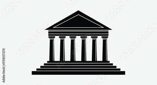 Illustration of a classical building facade
