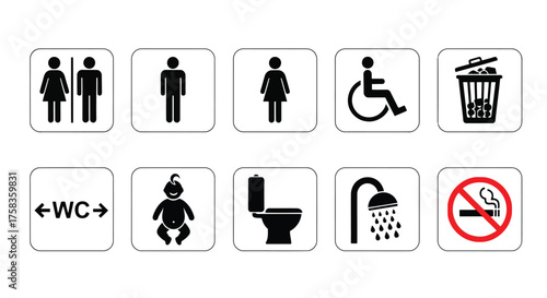 Collection of public information symbols