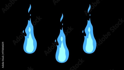 water drops on black background