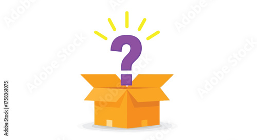 Illustration of a question mark in a box