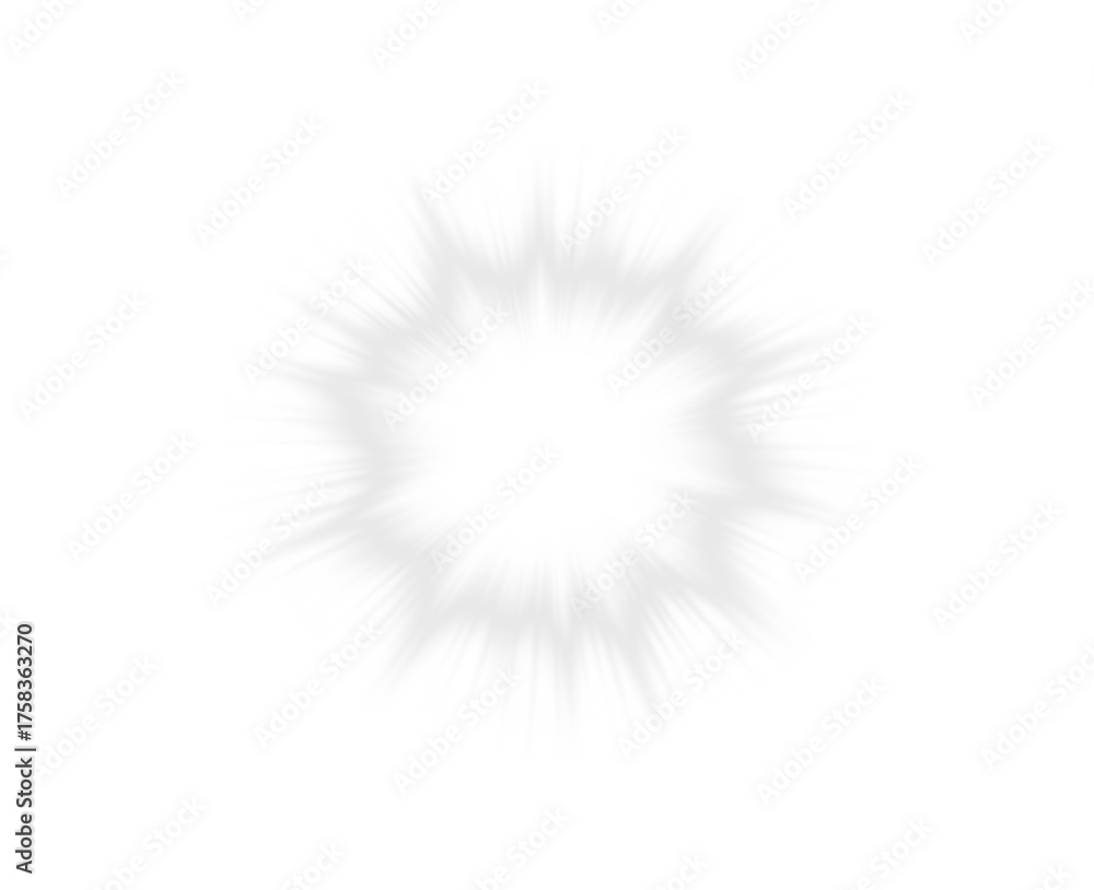 Fototapeta premium A stunning bright light burst PNG overlay for photo editing. Transparent background ideal for effects.