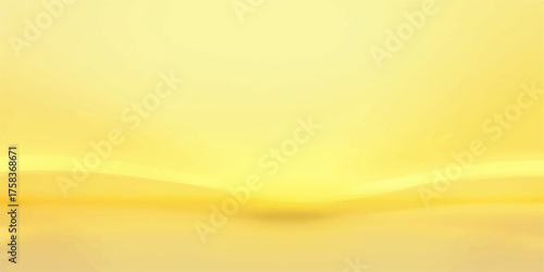 Abstract golden yellow gradient background with soft light and subtle curves