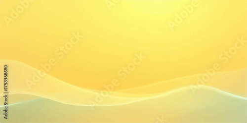 Soft yellow gradient background with subtle wavy lines and gentle light