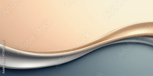 Elegant flowing silk fabric with subtle gradient and soft light creating a luxurious abstract background