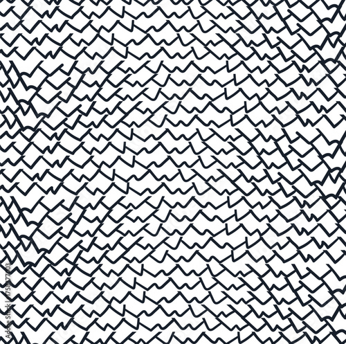 Angular tile masses create texture.