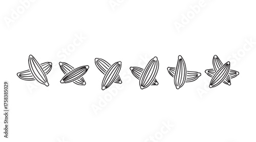 Whimsical hand drawn starfish collection festive aquatic marine life elements vector