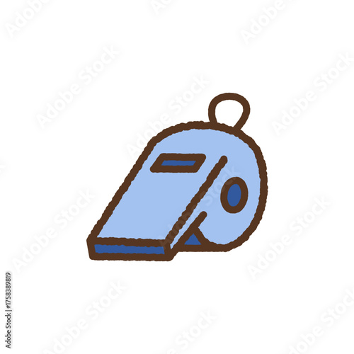 手書き風の単品アイコンイラスト　ホイッスル