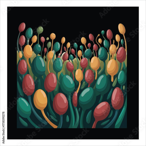seeds vector. 