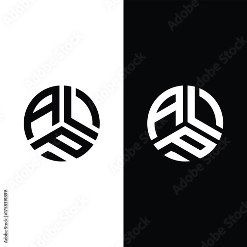 Circle ALP Monogram Stock Illustrations, Vectors and Clipart.