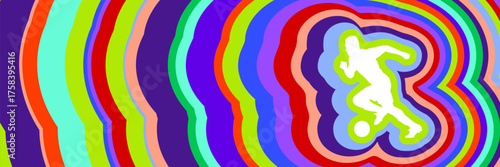 Soccer player sports competition graphic design layout background