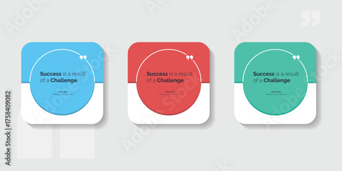 Set Bubble testimonial banner, quote, infographic. Social media post template designs for quotes. Empty speech bubbles, quote bubbles and text box