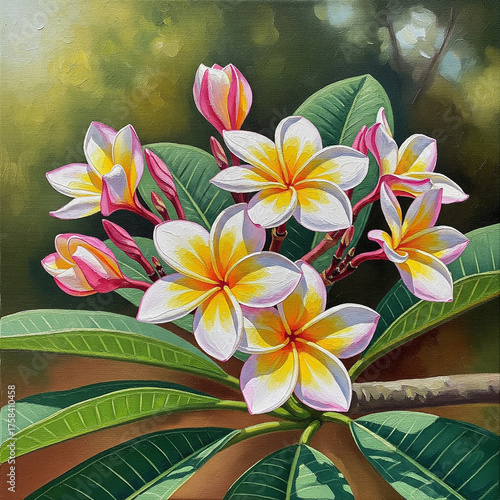 frangipani plumeria flower
