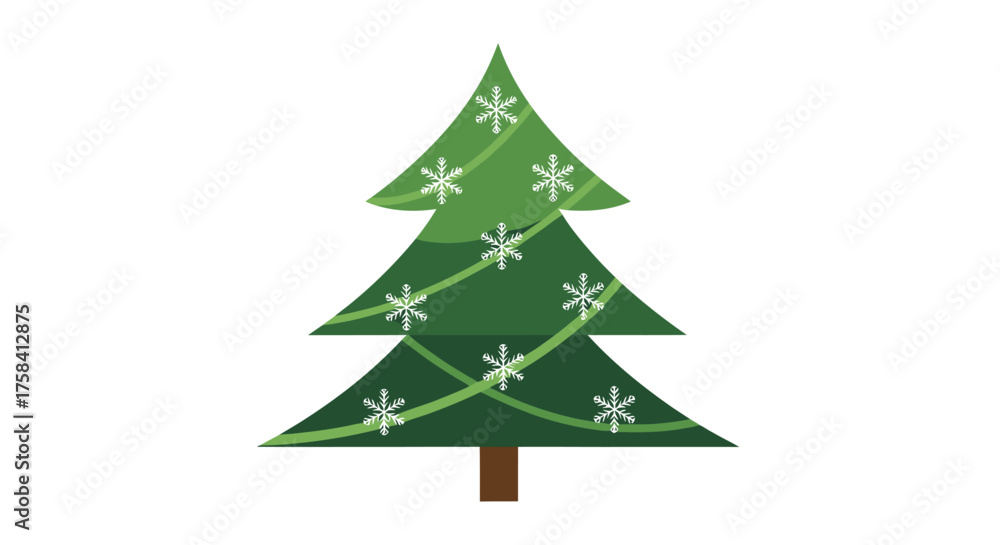 Fototapeta premium christmas tree made of paper