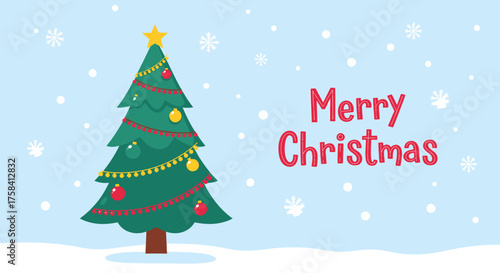 christmas card with snowman