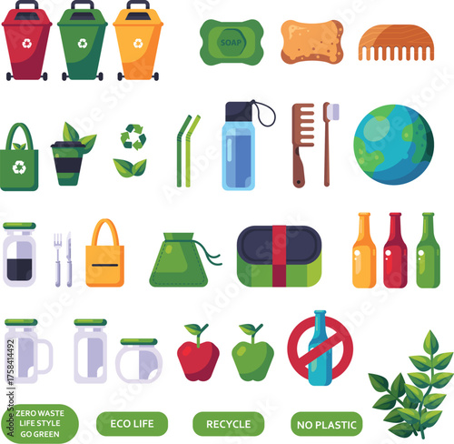 food and drink icon set