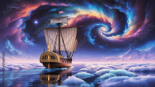 Sailing through swirling cosmic skies