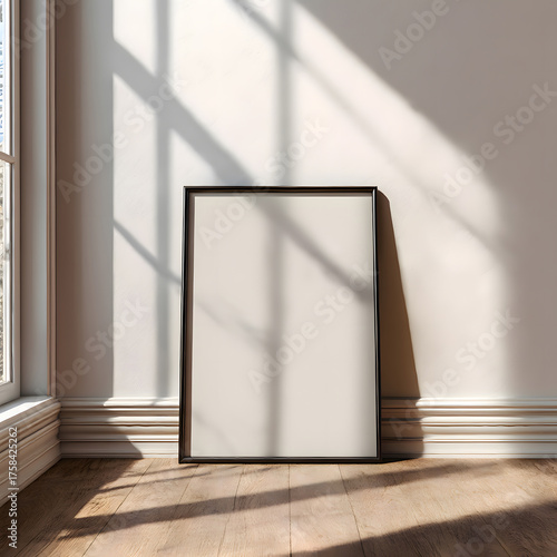 Modern Living Room Wall Frame Mockup