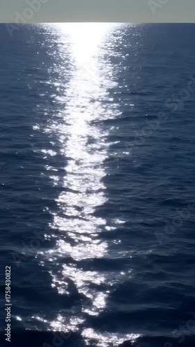 The video showcases a seamless loop of sunlight streaming through water. 