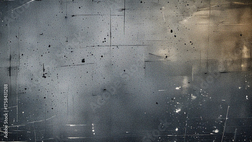 Quadro su tela Dark grunge texture background with heavy grain, dust, and scratches