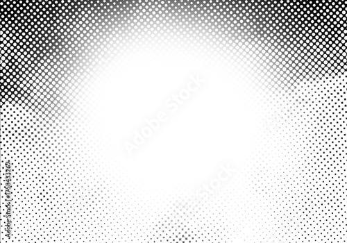 Abstract Halftone Gradient With a Transparent Background Design Element For Graphic Resources