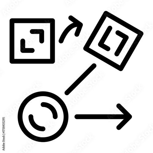 flowchart connection icon