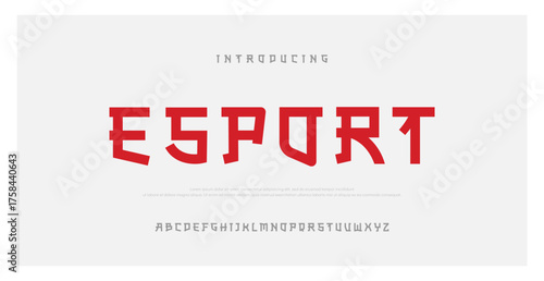 Perfect Asian Japanese modern style vector type font. Typography of Japanese or Chinese modern type fonts

