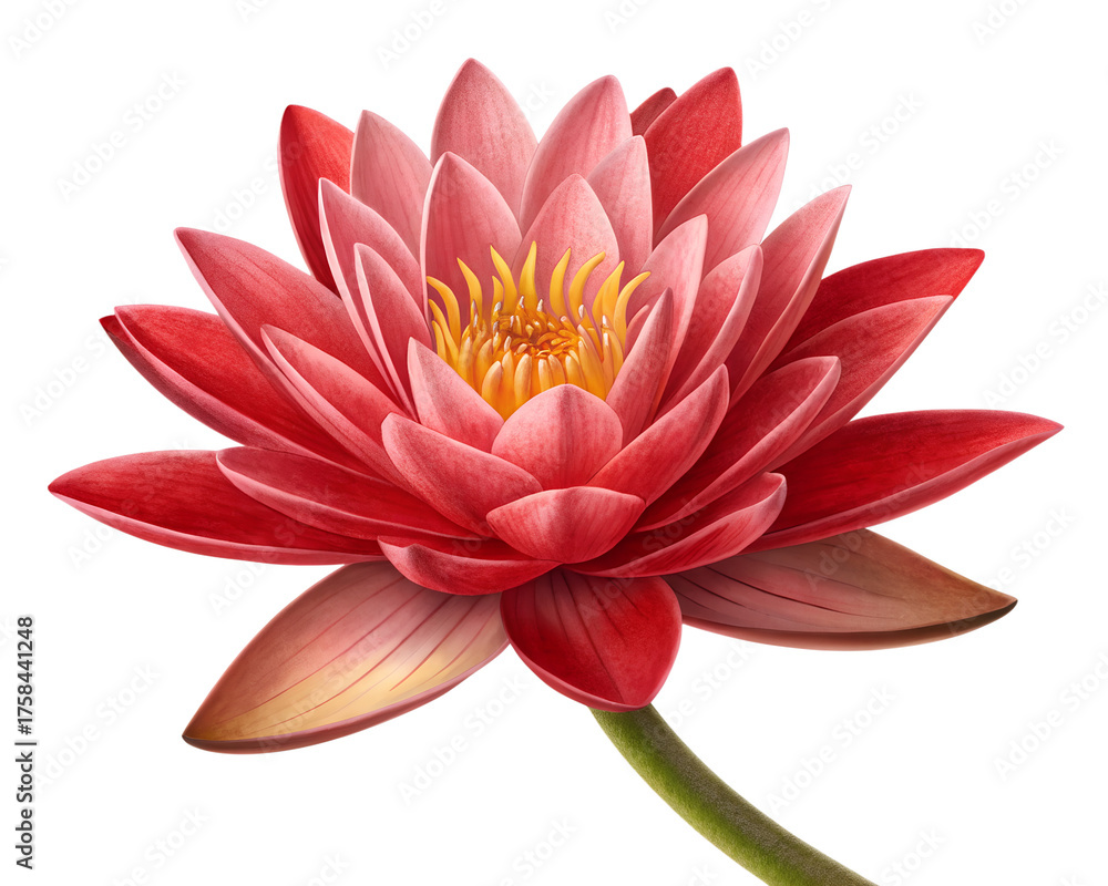 Obraz premium lotus flower isolated on white