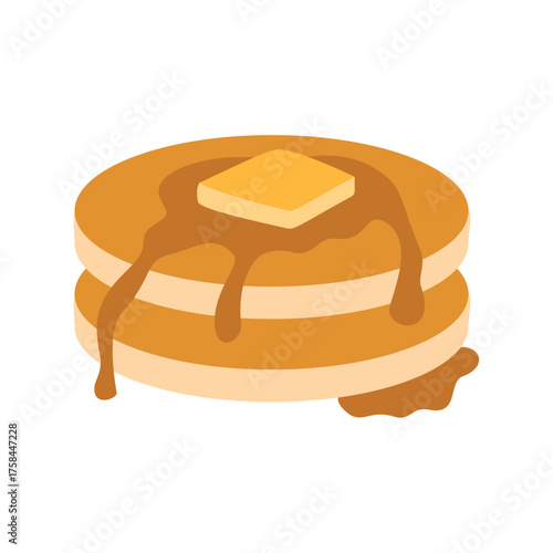 pancake, food, breakfast, dessert illustration
