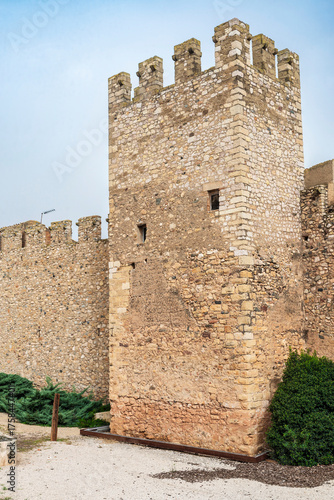 Fortified walls of Montblanc, Tarragona, Catalonia, Spain