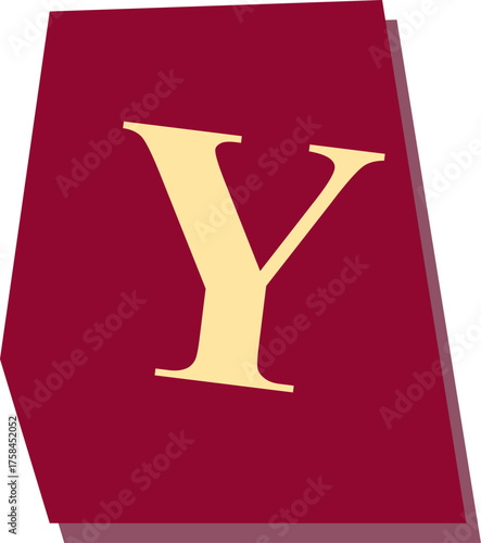 Cut Out Letter Y
