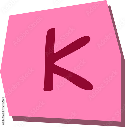 Paper Letter K