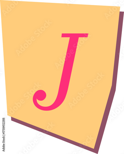 Cutout Letter J