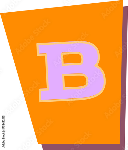 Cutout Letter B