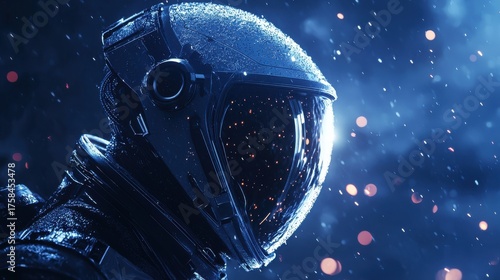 alien wearing astronaut helmet