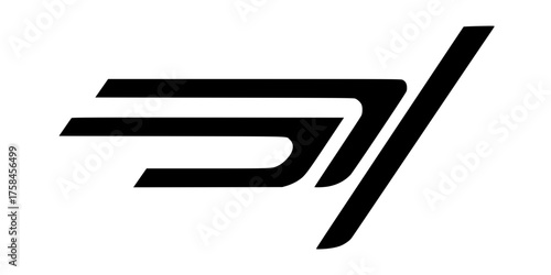 Dynamic Forward Slash Mark Bold Parallel Lines Vector Speed Element