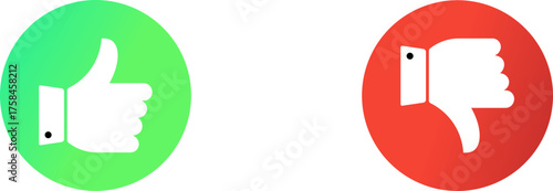 Like and dislike social media icons | Thumbs up and thumbs down icon