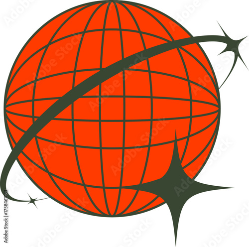 Globe in Y2k Aesthetic