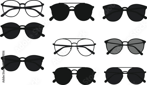 Stylish sunglasses collection, modern eyewear design, trendy frames, fashion accessories, summer shades, unisex styles, optical fashion, lifestyle product photography