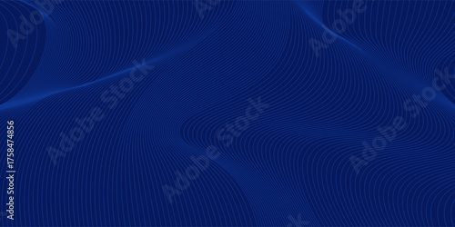 Premium background design with diagonal dark blue line pattern. Vector horizontal template for digital lux business banner, contemporary formal invitation, luxury voucher, prestigious gift certificate