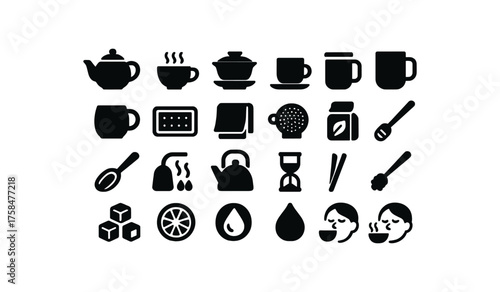 Herbal Teas (Serving) teapot warm tea cup gaiwan set glass mug clay mug tea tray tea cloth tea strainer tea filter tea scoop hot water kettle boil timer