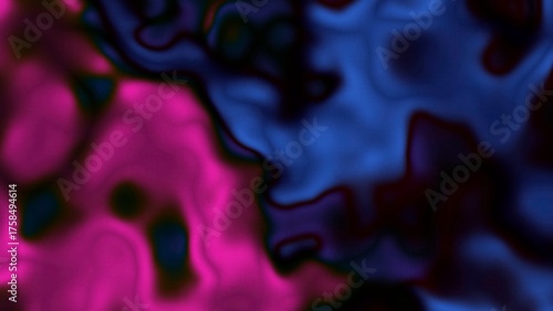 Quadro em tela Abstract liquid blending creating colorful flowing texture background