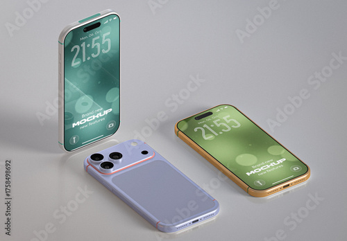 Isometric Smartphone Mockup