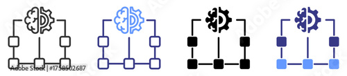 framework icon set multiple style